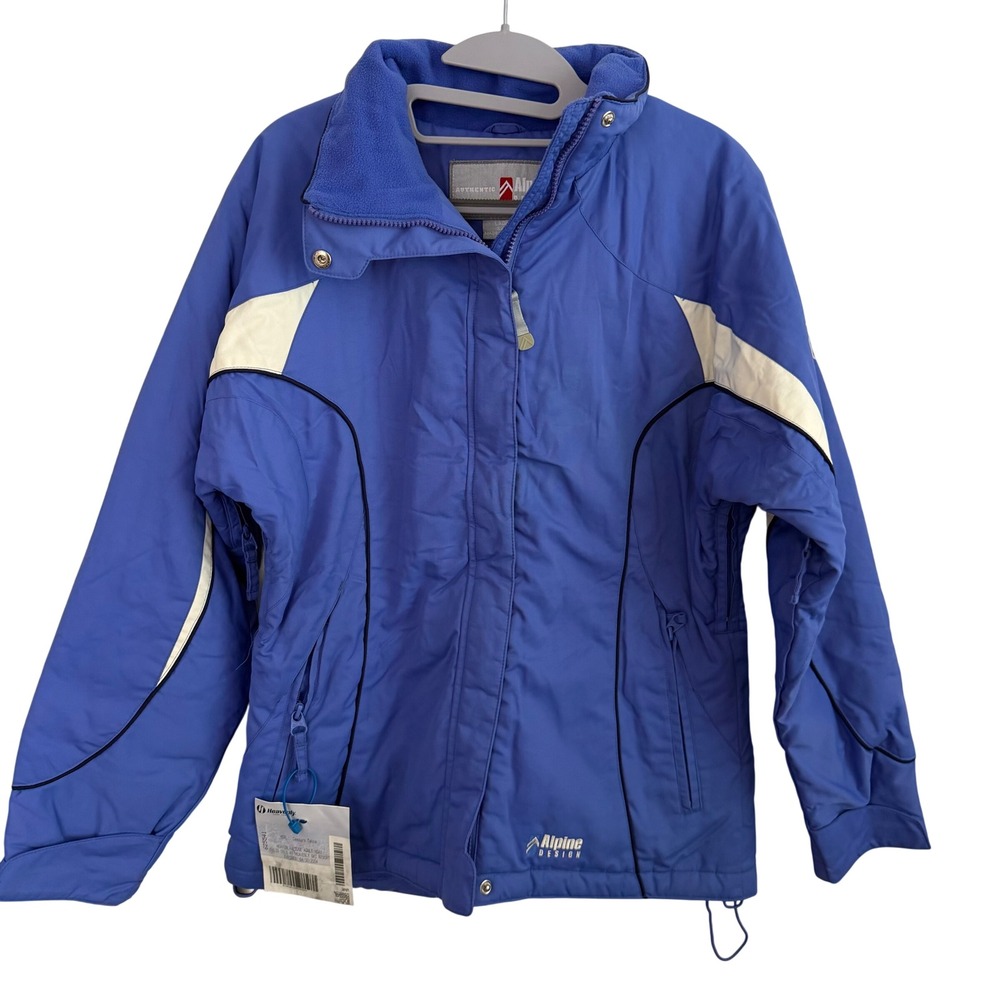 Alpine Design Insulated Ski Jacket Blue White Winter Performance Women's S - Picture 2 of 12
